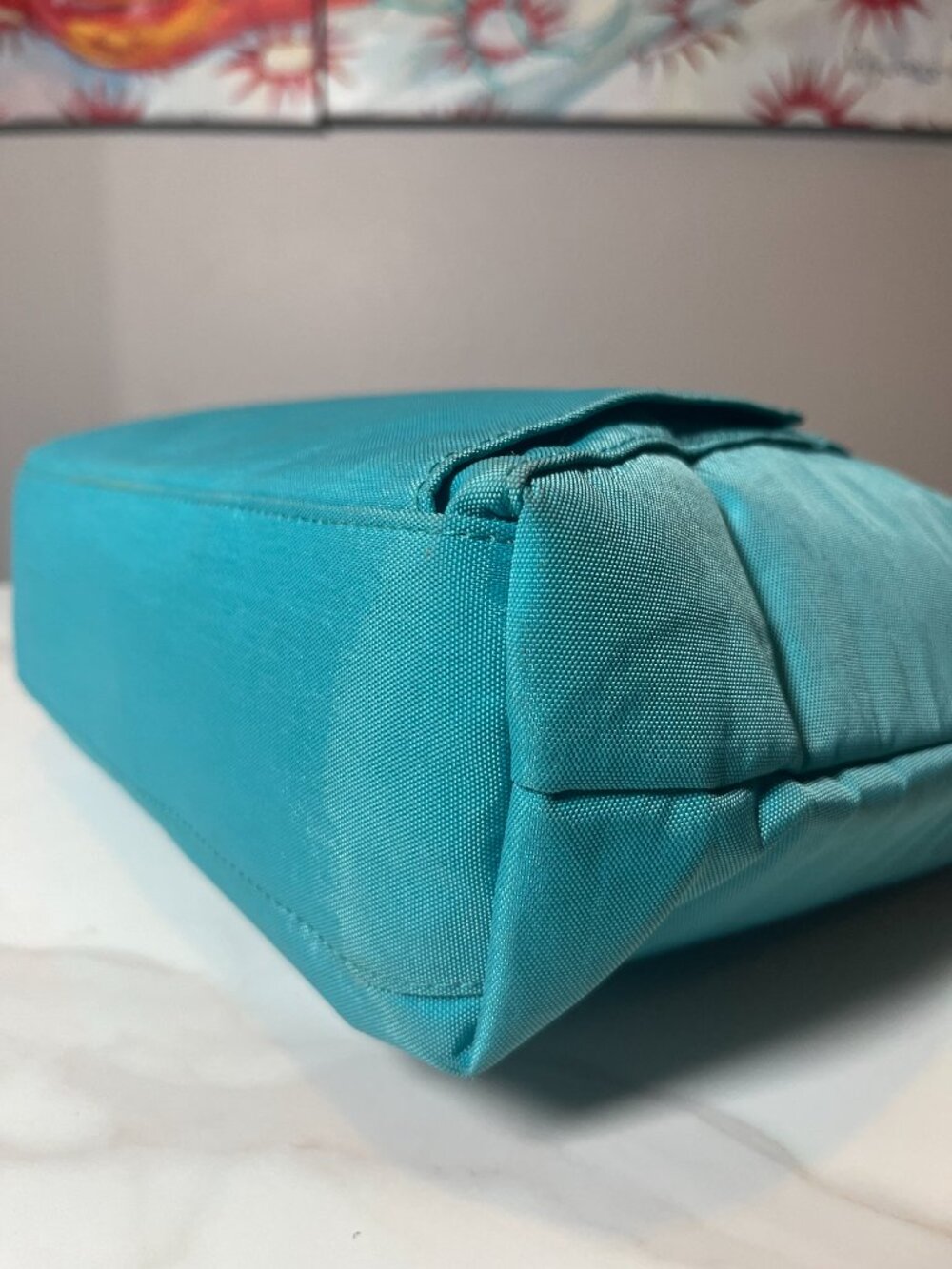 Baggallini Teal Nylon Convertible Shoulder Crossbody Bag - Picture 9 of 13